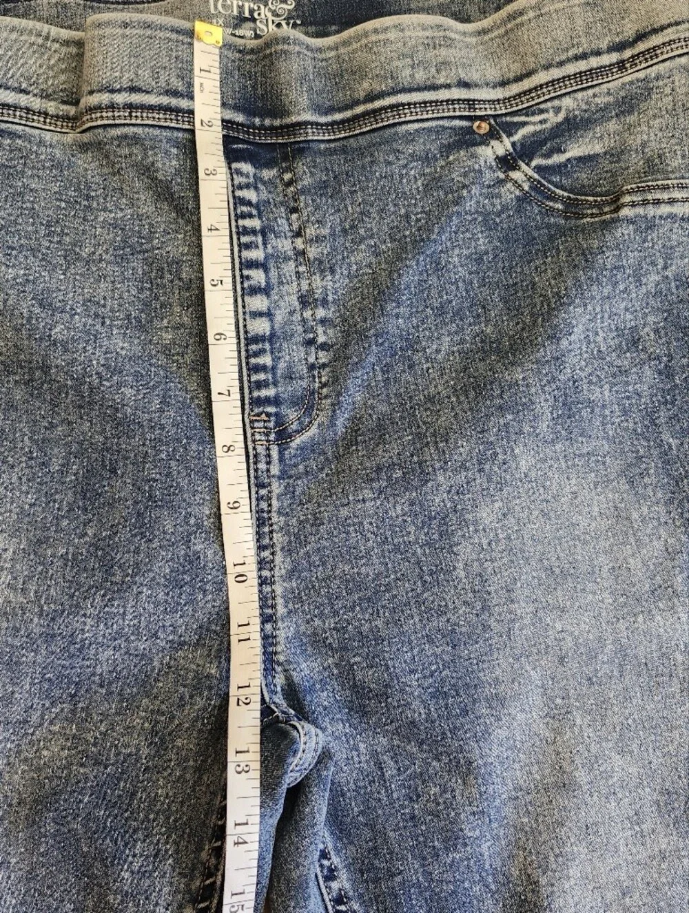 Terra & Sky Light Blue Wash Jeggings - Slim Fit